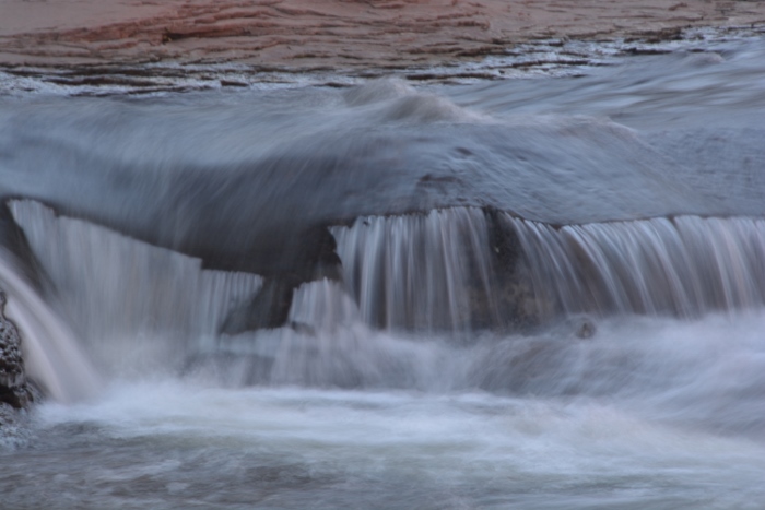 water flowing in slow-motion